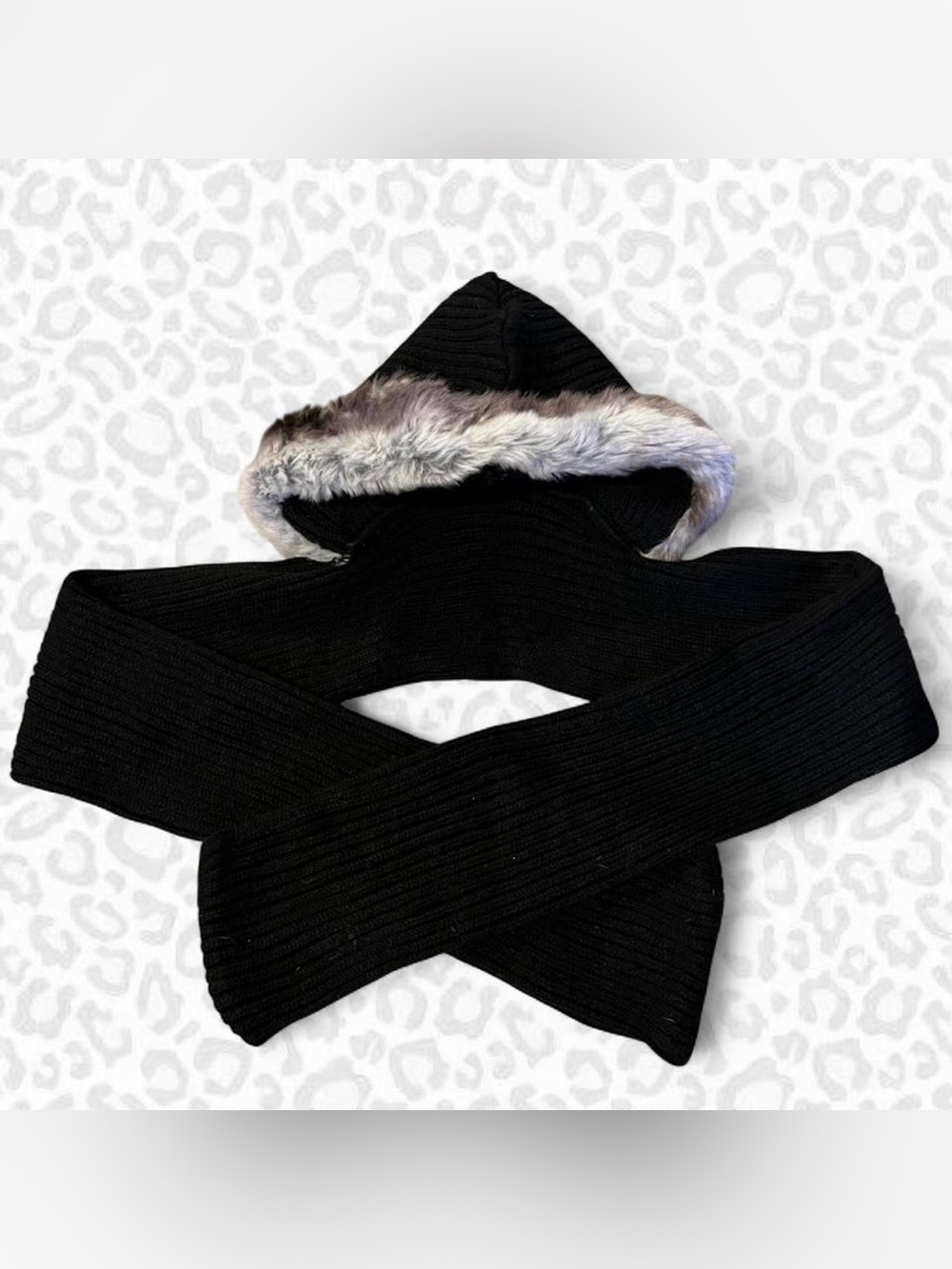 Jaclyn Smith Faux‑Fur Hooded Scarf — OSFM